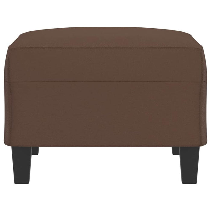 Footstool Brown 70x55x41 Cm Faux Leather Taktpi