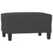 Footstool Dark Grey 70x55x41 Cm Microfibre Fabric Taktlt