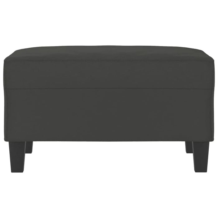 Footstool Dark Grey 70x55x41 Cm Microfibre Fabric Taktlt