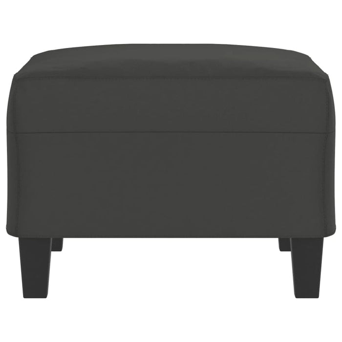 Footstool Dark Grey 70x55x41 Cm Microfibre Fabric Taktlt