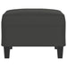 Footstool Dark Grey 70x55x41 Cm Microfibre Fabric Taktlt