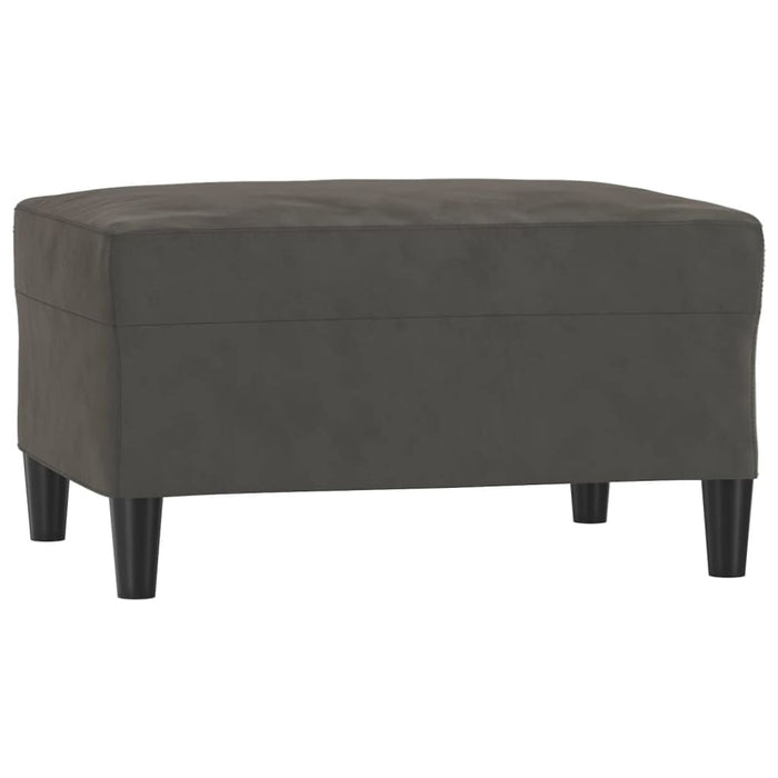 Footstool Dark Grey 70x55x41 Cm Velvet Takton