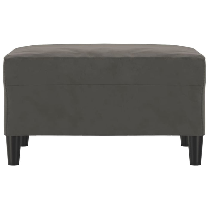 Footstool Dark Grey 70x55x41 Cm Velvet Takton