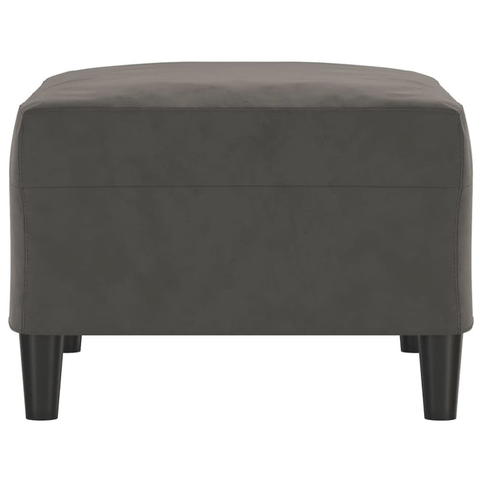 Footstool Dark Grey 70x55x41 Cm Velvet Takton