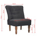 French Chair Grey Fabric Gl880