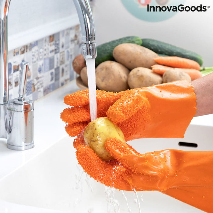 Fruit And Vegetable Cleaning Gloves Glinis Innovagoods