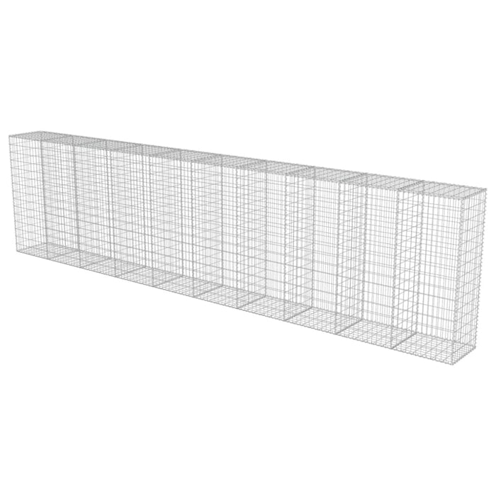 Gabion Wall With Covers Galvanised Steel 600x50x150 Cm