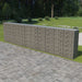 Gabion Wall With Covers Galvanised Steel 600x50x150 Cm