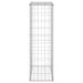 Gabion Wall With Covers Galvanised Steel 60x30x100 Cm Oainoo