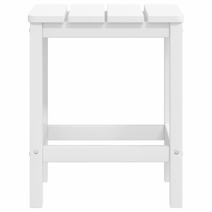 Garden Adirondack Chairs With Footstool & Table Hdpe White