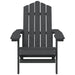 Garden Adirondack Chairs With Table Hdpe Anthracite Tbkpibp