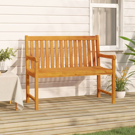 Garden Bench 110 Cm Solid Acacia Wood Tollob