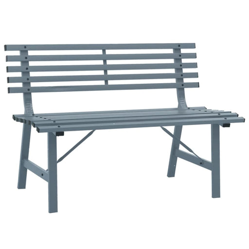 Garden Bench 110 Cm Steel Grey Toiotl