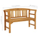 Garden Bench 114 Cm Solid Acacia Wood Tolaki