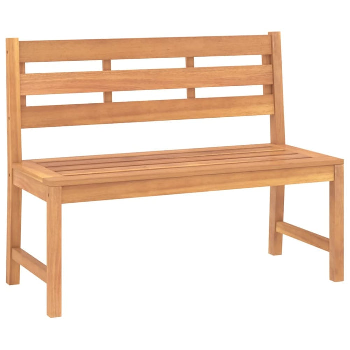 Garden Bench 114 Cm Solid Teak Wood Tollta