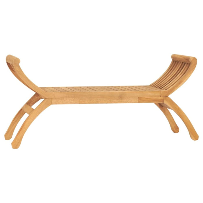 Garden Bench 120 Cm Solid Teak Wood Tolopb