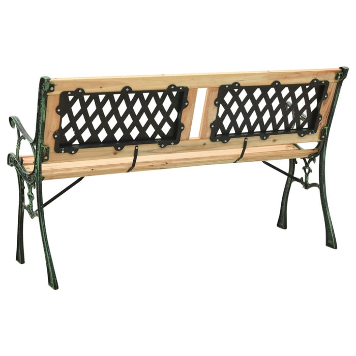 Garden Bench Cast Iron And Solid Firwood Toxbtt