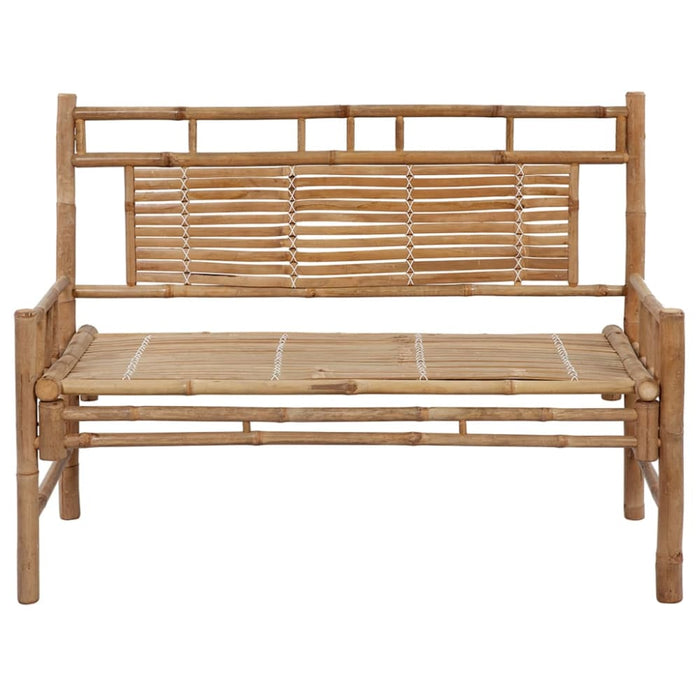 Garden Bench With Cushion 120 Cm Bamboo Tbltnkn