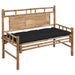 Garden Bench With Cushion 120 Cm Bamboo Tbltnkn