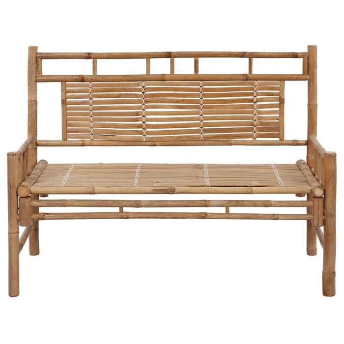 Garden Bench With Cushion 120 Cm Bamboo Tbltnkt