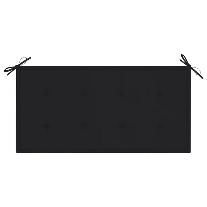 Garden Bench Cushion Black 100x50x3 Cm Ailoi