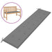 Garden Bench Cushion Grey 200x50x3 Cm Ailbi