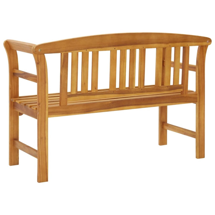 Garden Bench With Cushion Solid Acacia Wood Tblatbb