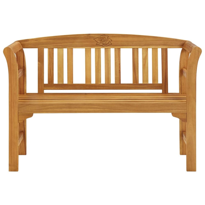 Garden Bench With Cushion Solid Acacia Wood Tblatbb