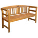 Garden Bench With Cushion Solid Acacia Wood Tblaxna