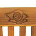 Garden Bench With Cushion Solid Acacia Wood Tblaxna