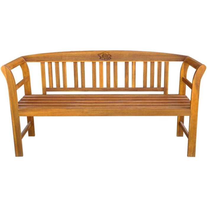 Garden Bench With Cushion Solid Acacia Wood Tblaxnx