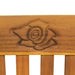 Garden Bench With Cushion Solid Acacia Wood Tblaxnx