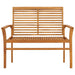 Garden Bench With Grey Cushion Solid Teak Wood Tblxlpb