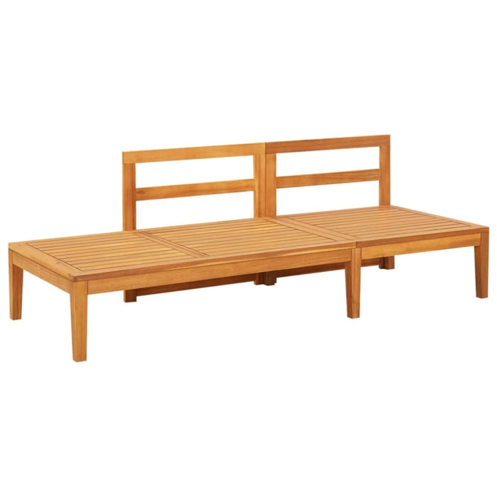 Garden Bench With Table Cream White Cushions Solid Acacia