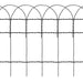 Garden Border Fence Powder-coated Iron 10x0.4 m Oaobio