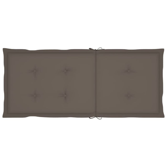 Garden Chair Cushions 2 Pcs Taupe 120x50x3 Cm Aipab