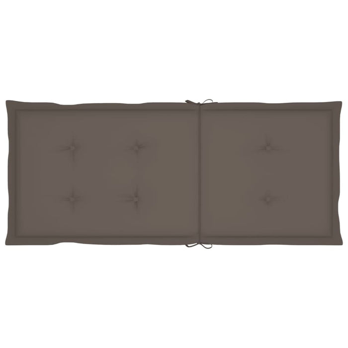 Garden Chair Cushions 4 Pcs Taupe 120x50x3 Cm Aipao