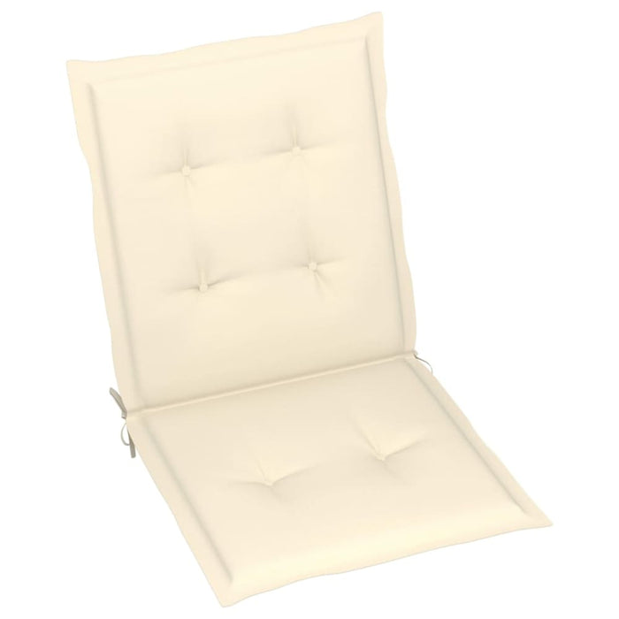 Garden Chair Cushions 6 Pcs Cream 100x50x3 Cm Toaott