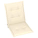 Garden Chair Cushions 6 Pcs Cream 100x50x3 Cm Toaott