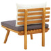 Garden Chair With Cushions Solid Acacia Wood Allio