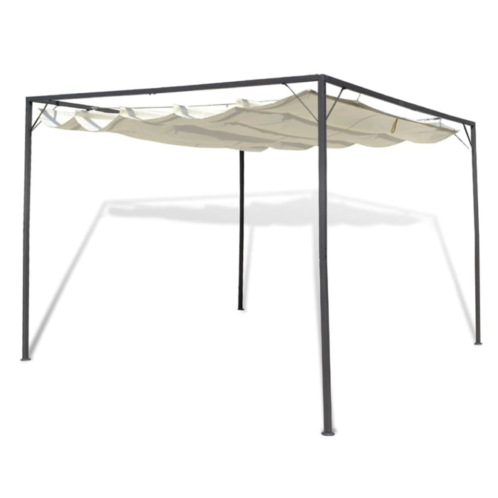 Garden Gazebo With Retractable Roof Canopy Abinl