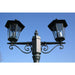 Garden Lamp Post Dark Green 215 Cm Abxai