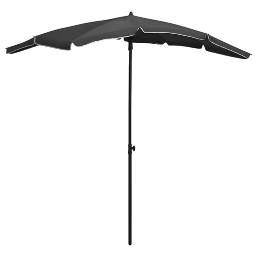 Garden Parasol With Pole 200x130 Cm Anthracite Topppt