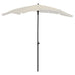 Garden Parasol With Pole 200x130 Cm Sand Topppo