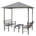 Garden Pavilion with Table and Benches 2.5x1.5x2.4 m