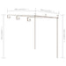 Garden Pergola Antique Brown 3x3x2.5 m Iron Totkki