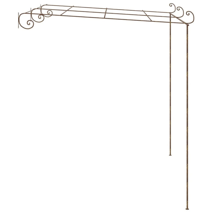 Garden Pergola Antique Brown 3x3x2.5 m Iron Totkki