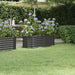 Garden Planter Powder-coated Steel 114x40x36 Cm Anthracite