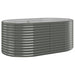 Garden Planter Powder-coated Steel 175x100x68 Cm Grey Tokbpk