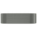 Garden Planter Powder-coated Steel 249x100x68 Cm Grey Tokbla